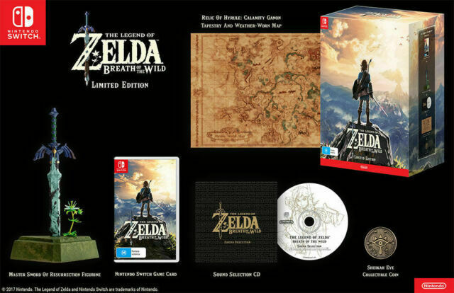 Al aire libre Mutuo Cuidado The Legend of Zelda : Breath of the Wild - Limited Edition - Game Over Shop